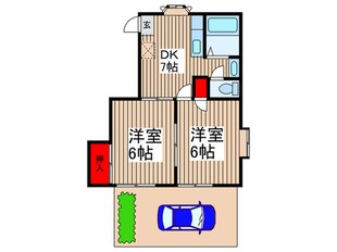 サニ－コ－トＡの物件間取画像